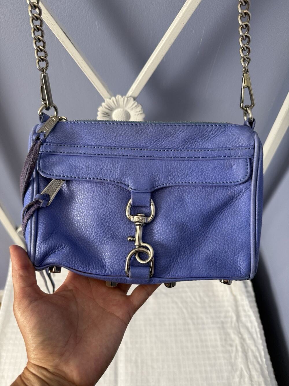 Rebecca Minkoff Mini MAC Crossbody with Classic Hardware Blue